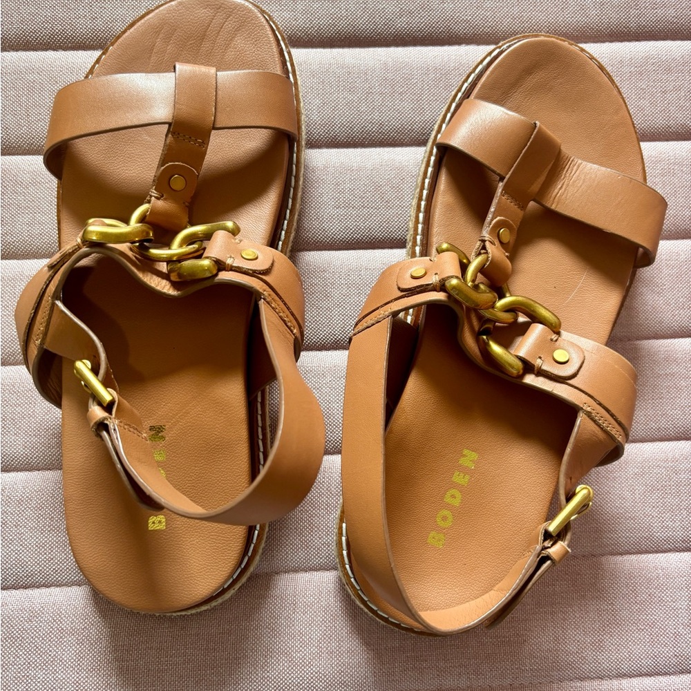 Boden Hardware Detail Footbed Sandal- NWOT - Picture 4 of 5